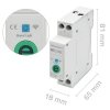 Qoltec Przekaźnik 63A na szynę DIN z licznikiem energii elektrycznej |  eWeLink od Sonoff | Wi-Fi | Dioda LED