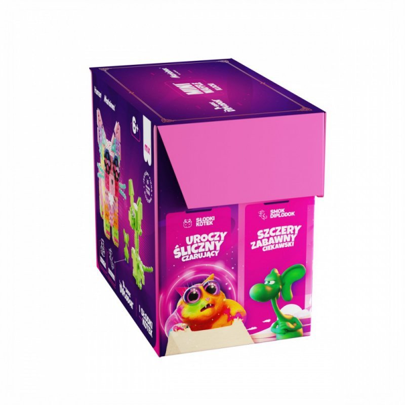 Marioinex Klocki konstr MINI WAFFLE Smok DIPLODOK i Słodki