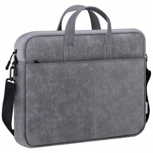 Defender Torba SOLID LEATHER 15,6 cala Szara