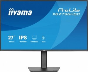 IIYAMA Monitor 27 cali XB2796HSC-B1   IPS,FHD,HDMI,USB-C (PD 65W),144Hz,    1xUSB 3.2 , 1xUSB-C, 2x2W, HAS 150/PIVOT/obrót stopy