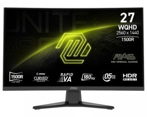 MSI Monitor MAG 275CQF E18 27 cali LED/WQHD/LED/Curved/180Hz/czarny