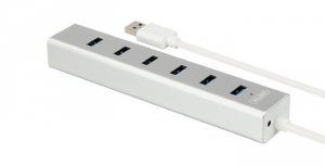Unitek HUB 7 x USB3.0 Aluminium z zasilaczem; Y-3090