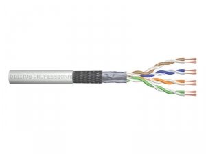 Digitus Kabel teleinformatyczny patchcordowy kat.5e, SF/UTP, linka, AWG 26/7, PVC, 100m, szary, karton