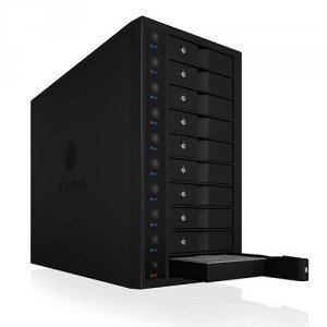 IcyBox Obudowa IB-3810-C31 10x HDD Single System dla 3,5 HDD SATA I/II/III