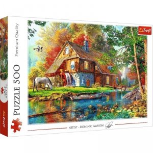 Trefl Puzzle 500 elementów Chatka nad rzeką