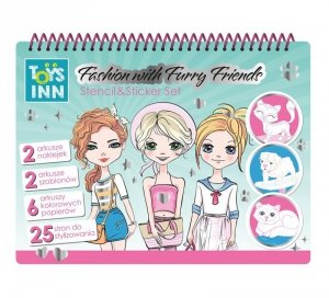 Stnux Naklejki Fashion Runway kolorowanka zwierzaki
