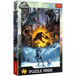 Trefl Puzzle 1000 elementów W świecie Parku Jurajskiego dinozaury