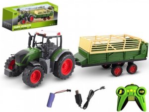 Madej Traktor z przyczepą R/C ładowanie USB