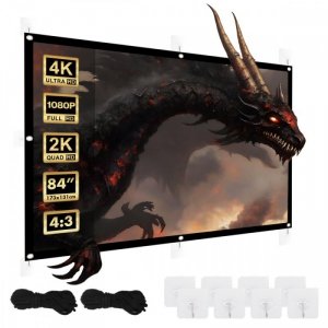 Maclean Ekran projekcyjny 84 cale 175x131cm, MC-166