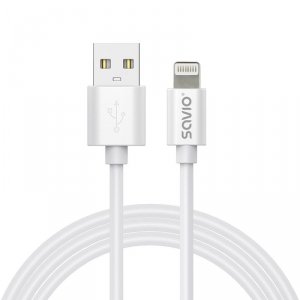 Savio Kabel USB-A do Lightning CL-192 1m biały