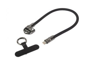 Lanberg Kabel USB-C M/M SMYCZ/BRELOK 0.3M 240W czarny