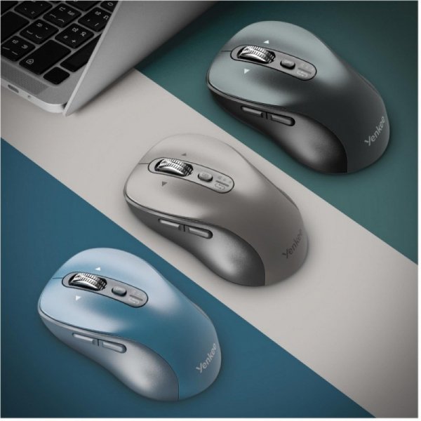 YENKEE Mysz bezprzewodowa Dual Bluetooth+USB2,4Ghz YMS 2010BE GYRO