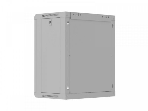 Lanberg Szafa instalacyjna rack wisząca 19 cali 12U 540x350 szara drzwi przeszklone (flat pack)