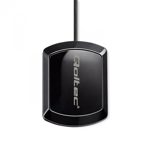 Qoltec Mobilna Antena GPS GLONASS z podstawą magnetyczną | dookólna |   28dBi | 50W | SMA RA