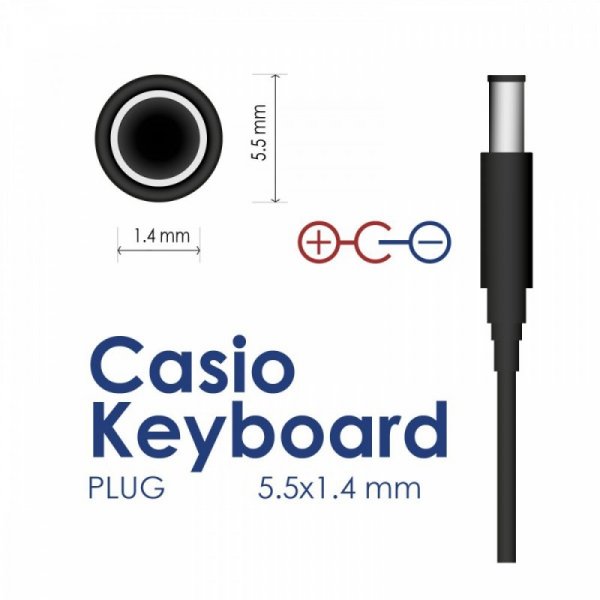 AKYGA Zasilacz AK-PD-32 9V 1A 9W do keyboardów Casio