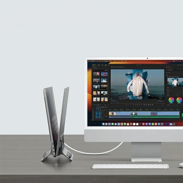SODI Uchwyt grawitacyjny stojak na MacBooka SMS-300 szary