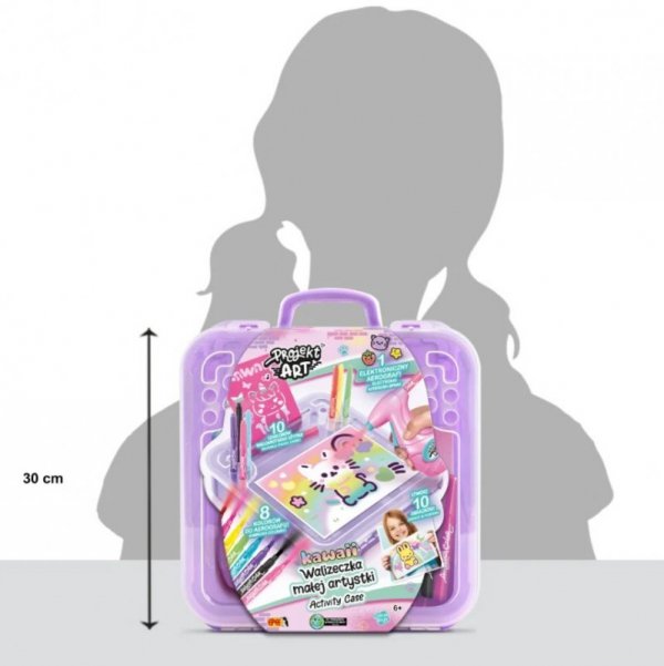 Epee Projekt Art - Walizeczka małej artystki Kawaii - Kreatywny zestaw z elektronicznym aerografem