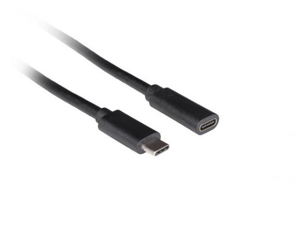 Lanberg Przedłużacz USB-C M/F 3.1 1.5m czarny