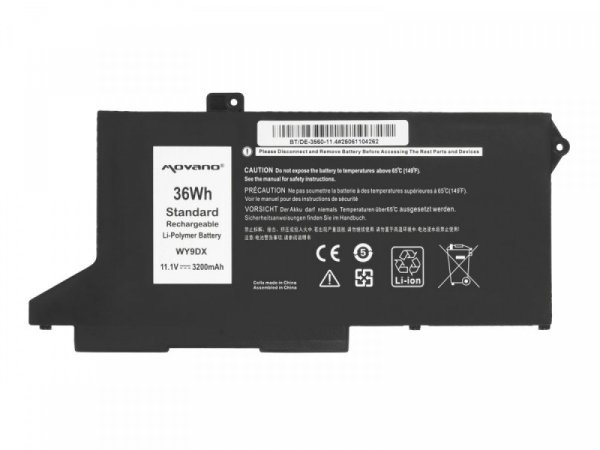 Movano Bateria WY9DX Dell Latitude 5520 5420 Precision 3560 - 3200 mAh (36 Wh)