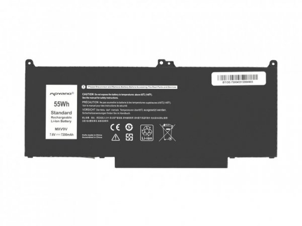 Movano Bateria MXV9V do Dell Latitude 5300 5310 7300 7400 - 7200 mAh (55 Wh)