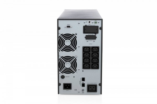 Digitus Zasilacz awaryjny UPS Online Tower 19" LCD 3000VA/3000W 6x12V/9Ah 8xC13 1xC19 1xC14 USB RS232 RJ45 GŁ.460mm