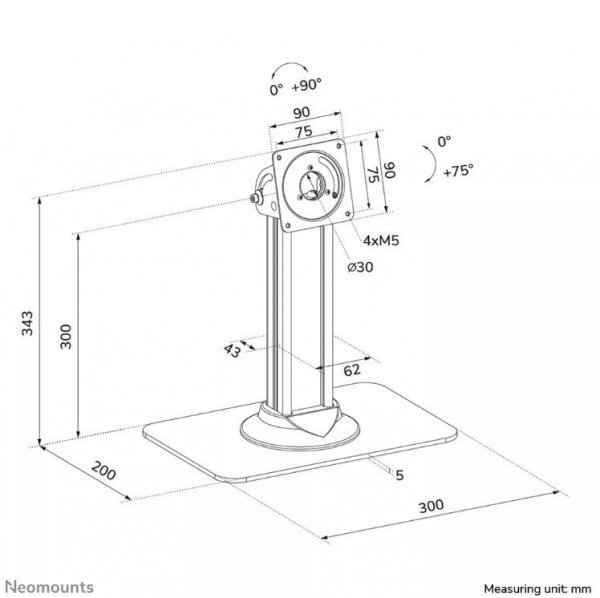 Neomounts Podstawka do tabletu DS15-631BL1