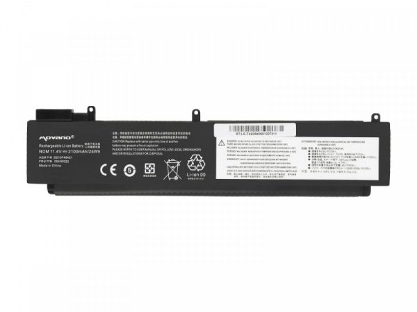 Movano Bateria do Lenovo ThinkPad T460s T470s - tylna - 2100 mAh (24 Wh)