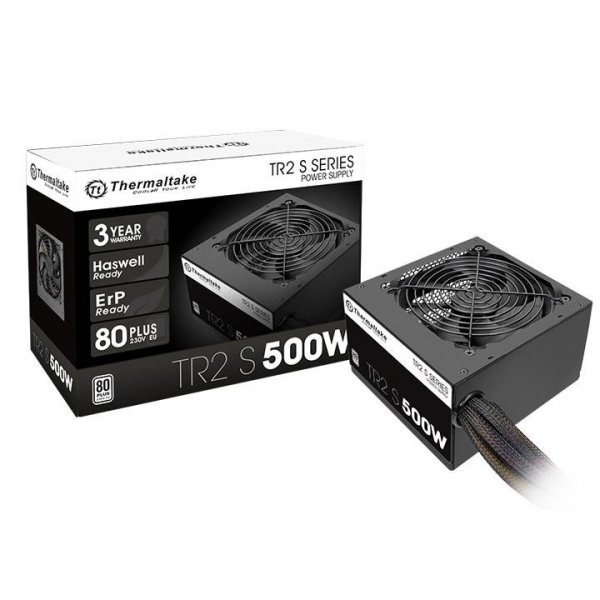 Thermaltake Chłodzenie TR2 S Black 500W (80+ 230V EU, 2xPEG, 120mm, Single Rail)
