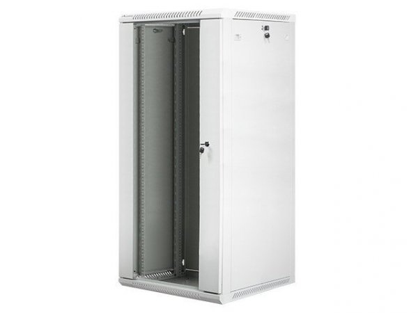 Lanberg Szafa instalacyjna wisząca 19&#039;&#039; 27U 600X600mm szara (drzwi       szklane)