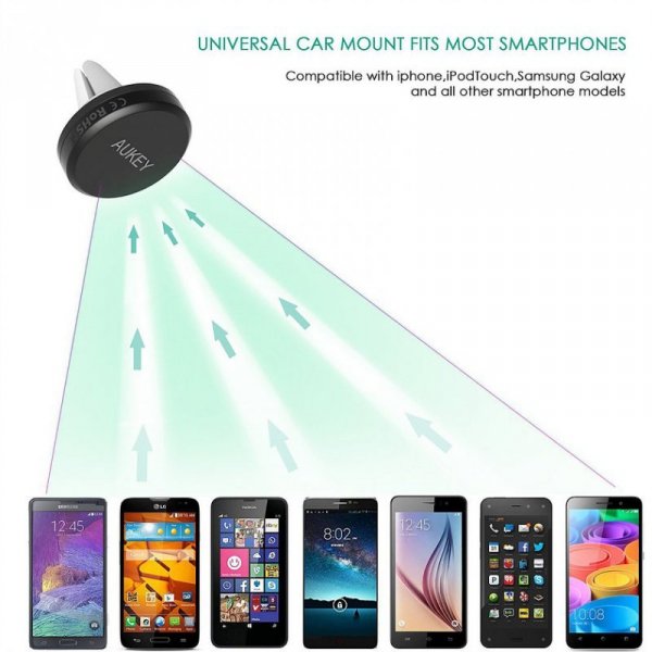 AUKEY HD-C5 zestaw 2 szt. magnetyczne uchwyty samochodowe