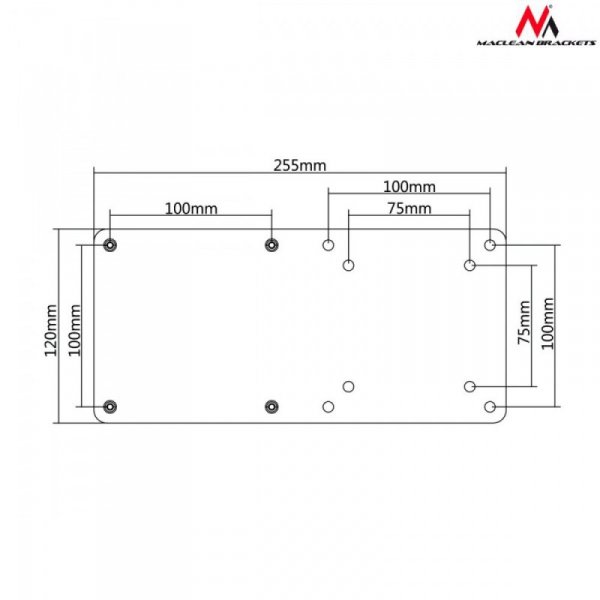 Maclean Adapter VESA MC-721 do mini komputerów NUC MAC