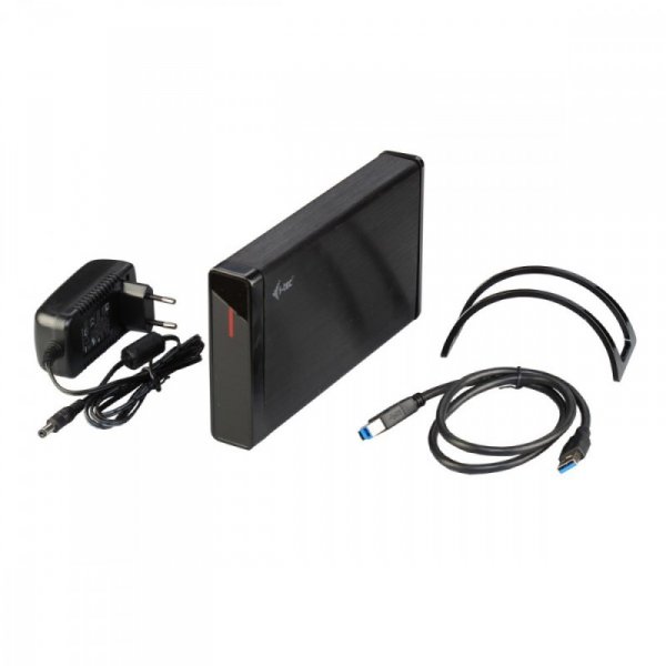 i-tec MYSAFE Advanced 3,5&quot; USB 3.0 Obudowa zewnętrzna na dyski  HDD i SSD SATA I II III czarna aluminiowa