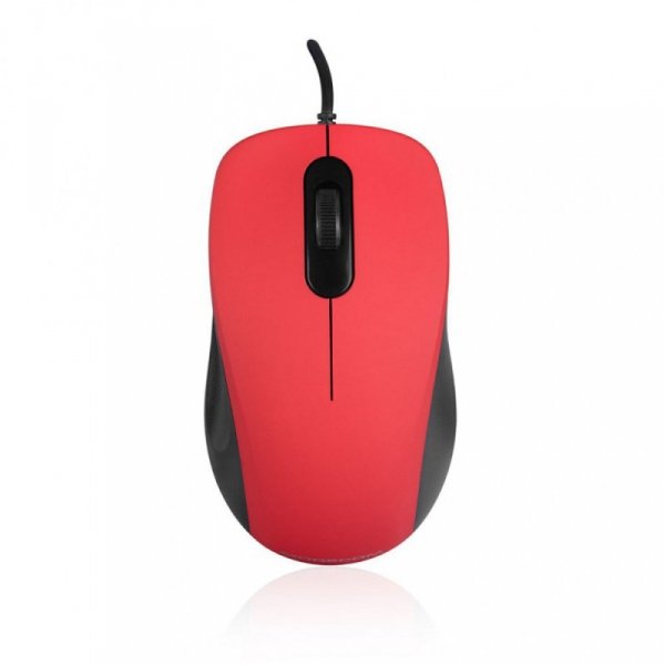 MODECOM M10S SILENT CZERWONA PRZEWODOWA MYSZ OPTYCZNA