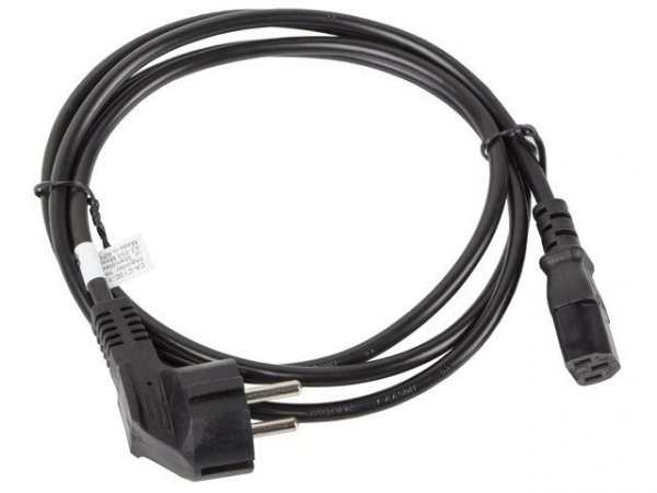 Lanberg Kabel zasilający CEE 7/7 - IEC 320 C13 VDE 1.8M czarny