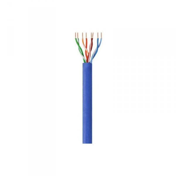 Techly Kabel instalacyjny skrętka UTP Cat6 4x2 drut CCA 305m niebieski