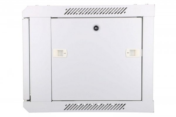 Extralink Szafka wisząca rack 6U 600x450 szara szklane drzwi