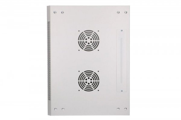 Extralink Szafka wisząca rack 9U 600x450 szara szklane drzwi