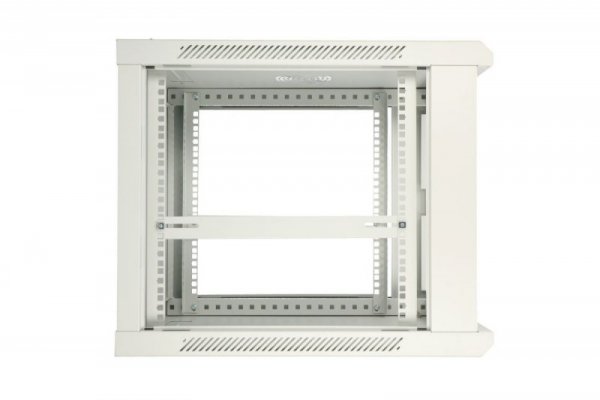 Extralink Szafka wisząca rack 12U 600x600 szara metalowe drzwi