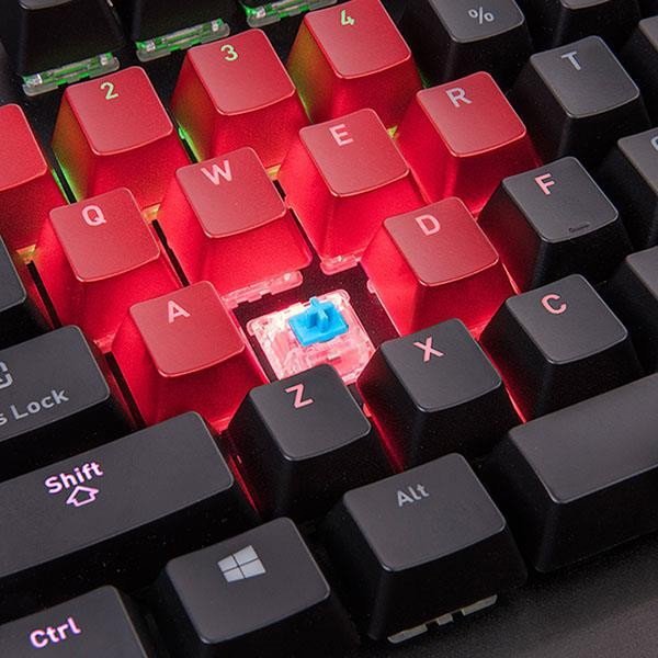 Thermaltake Klawiatura gamingowa Level 20 RGB Black Cherry MX Silver