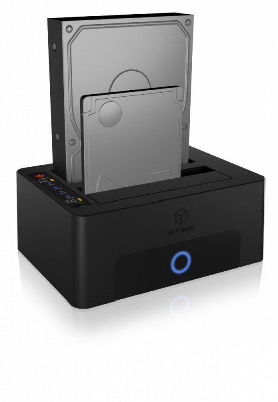 IcyBox Stacja dokująca/klonująca IB-1232CL-U3 2x2,5&quot; lub 3,5&quot;  SATA HDD, UASP & SATA III ( 6GBits/s )