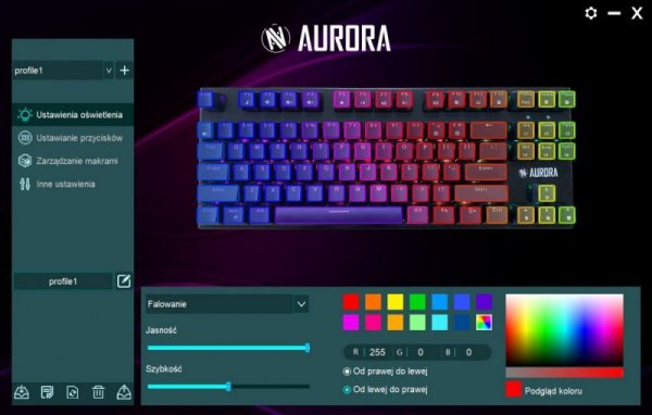 iBOX Klawiatura K2-R Gaming mechaniczna