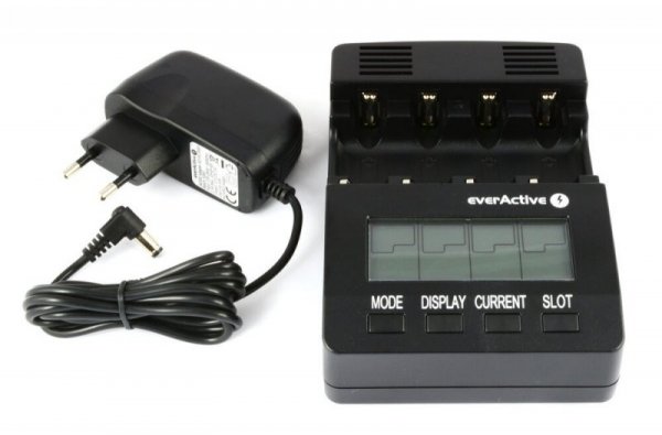everActive Ładowarka procesorowa NC-3000 do akumulatorków AA/AAA/C/D