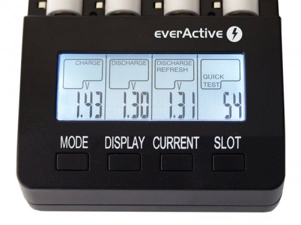 everActive Ładowarka procesorowa NC-3000 do akumulatorków AA/AAA/C/D