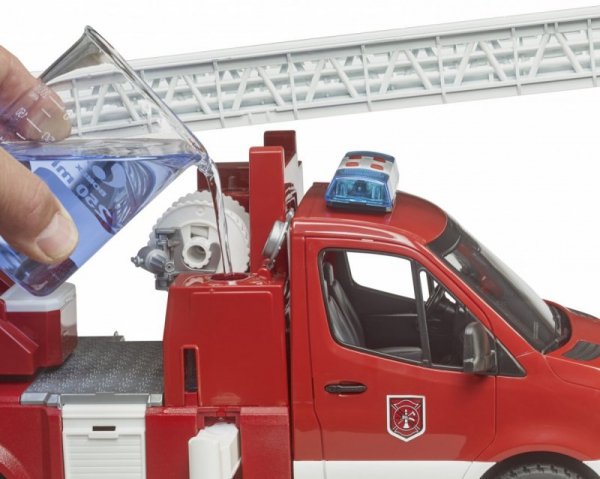 BRUDER Wóz strażacki Mercedes Benz Sprinter z drabiną i światłami
