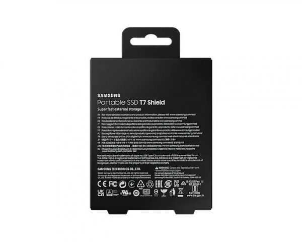 Samsung Dysk SSD T7 Shield 2TB USB 3.2, czarny