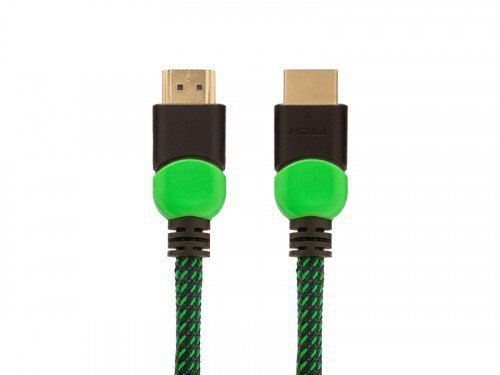 Savio Kabel HDMI 2.0 zielono-czarny 1,8m, GCL-03
