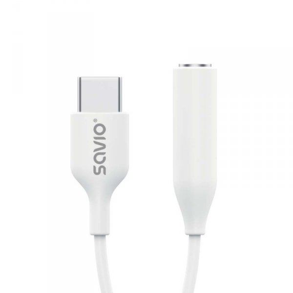 Savio Adapter USB-C - Mini Jack 3,5 mm, Samsung, AK-52