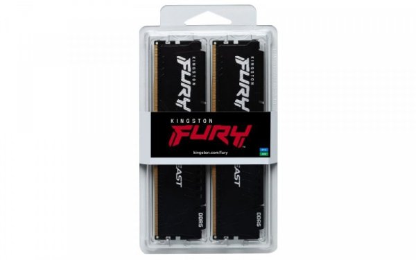 Kingston Pamięć DDR5 Fury Beast 32GB(2*16GB)/5600 CL36 czarna EXPO