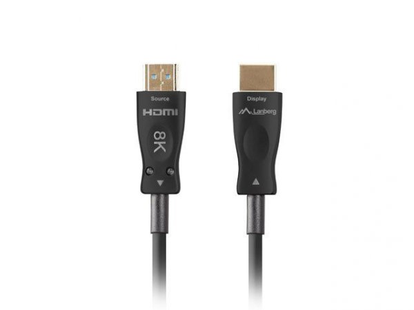 Lanberg Kabel HDMI M/M v2.1 80M 8K czarny optyczny AOC