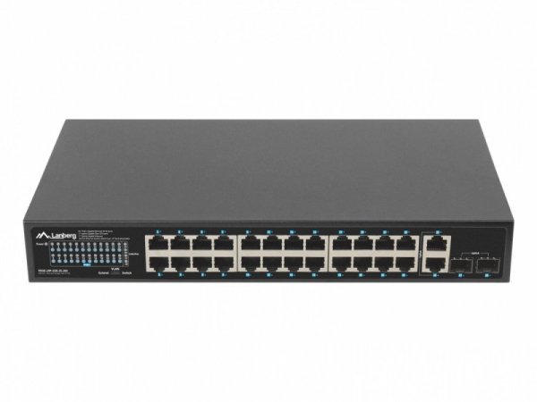 Lanberg Switch 24x1GB POE+ 2xGB 2xSFP rack 19&#039;&#039; gigabit ethernet 360W